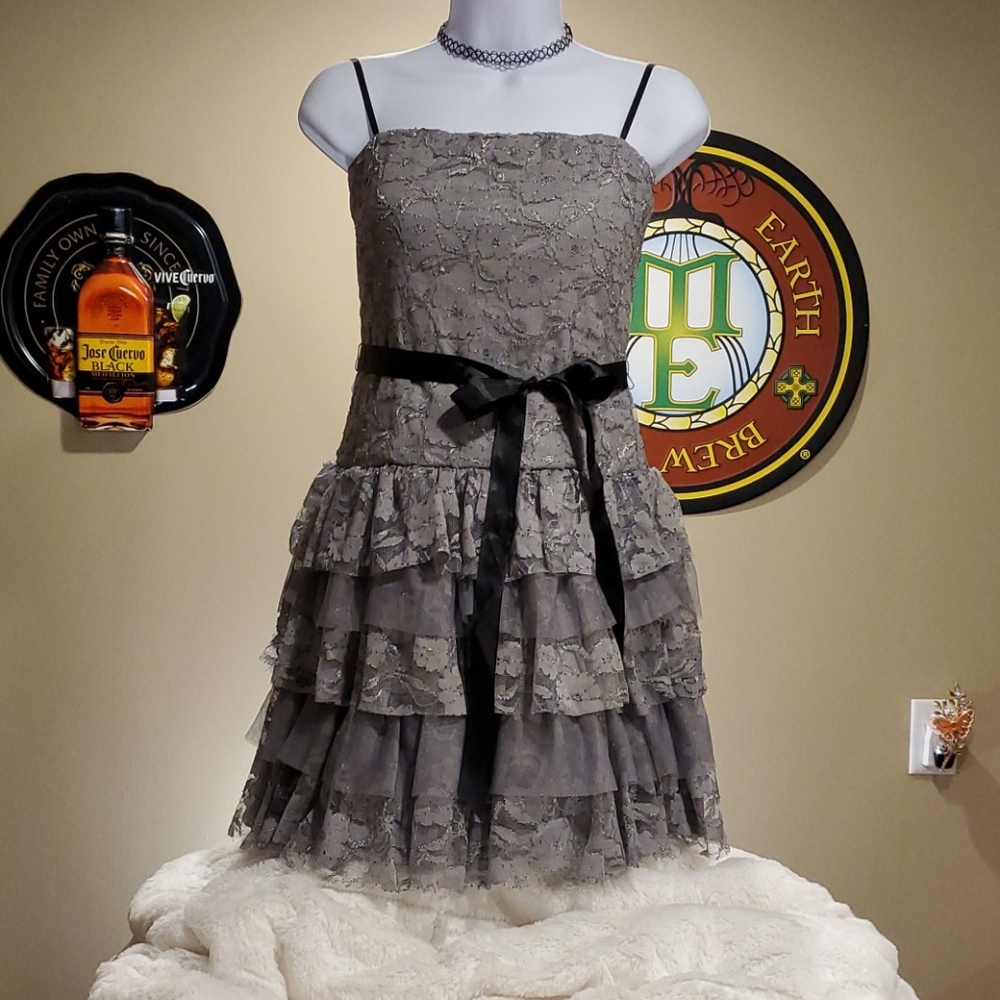Lily Rose Lace Strapless Dress